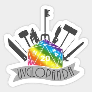 Naturally Nerdy UVGloPanda Merch Sticker